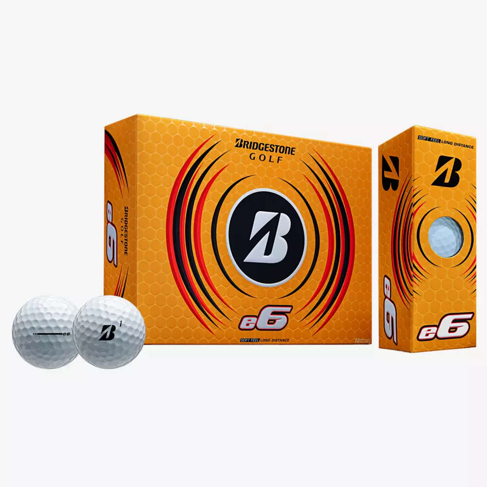Bridgestone E6 Golf Ball - White (12)