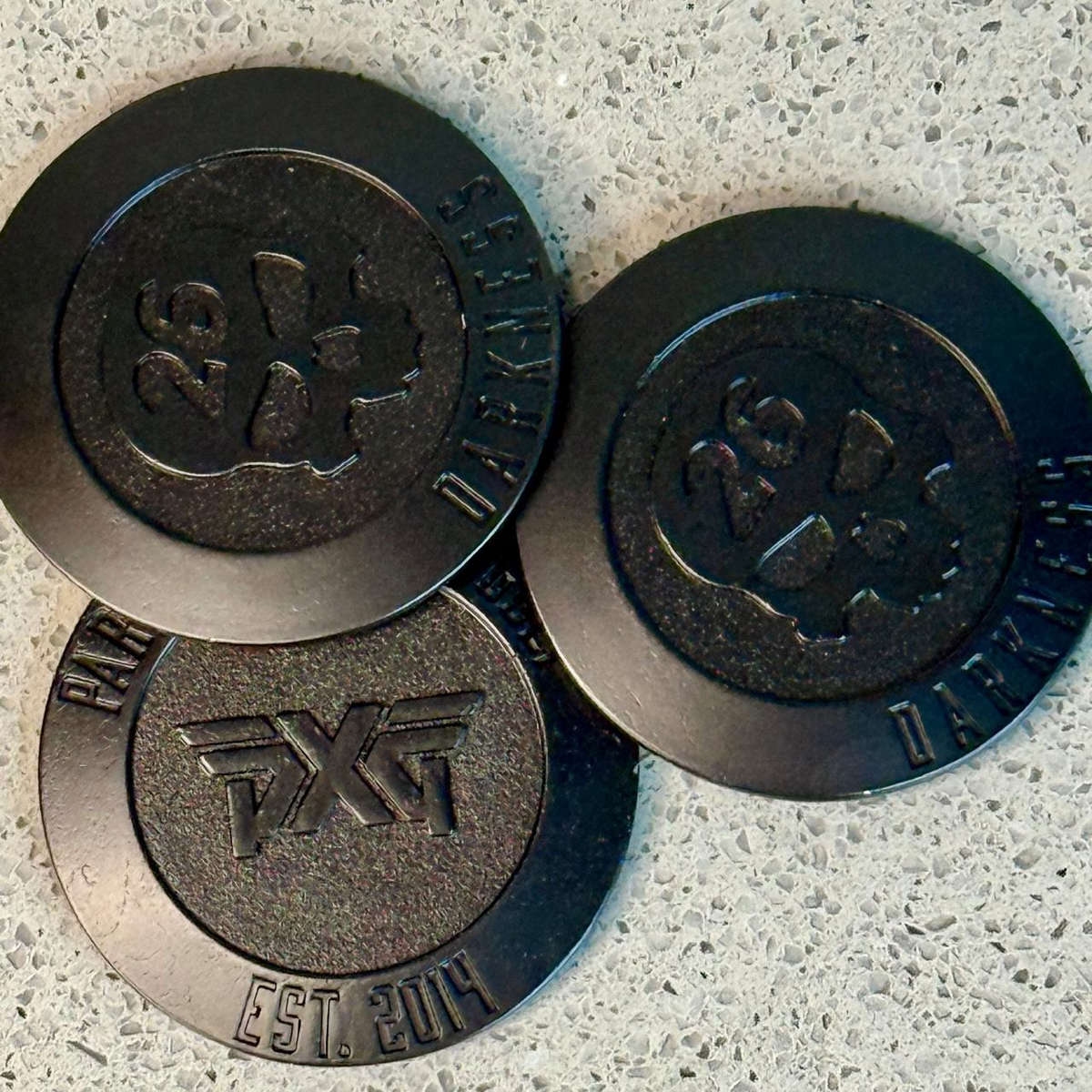 PXG Darkness Skull Ball Marker  EST. 2014 (Black Finish)