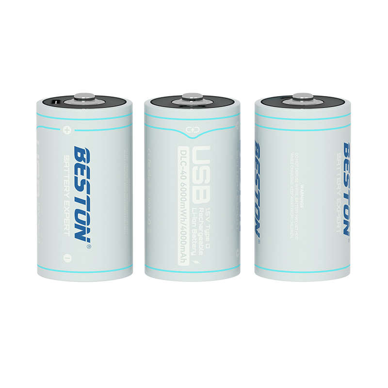Beston 1.5V 4000mAh D-Size Rechargeable Lithium-Ion Battery (Single Battery)
