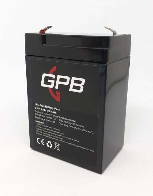 GPB 6.4V 6Ah LiFePO4 - Replaces SLA