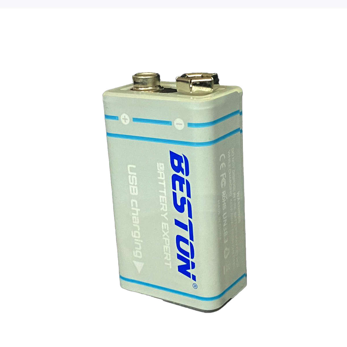 Beston 9V 1000mAh USB Rechargeable Lithium-Ion Battery