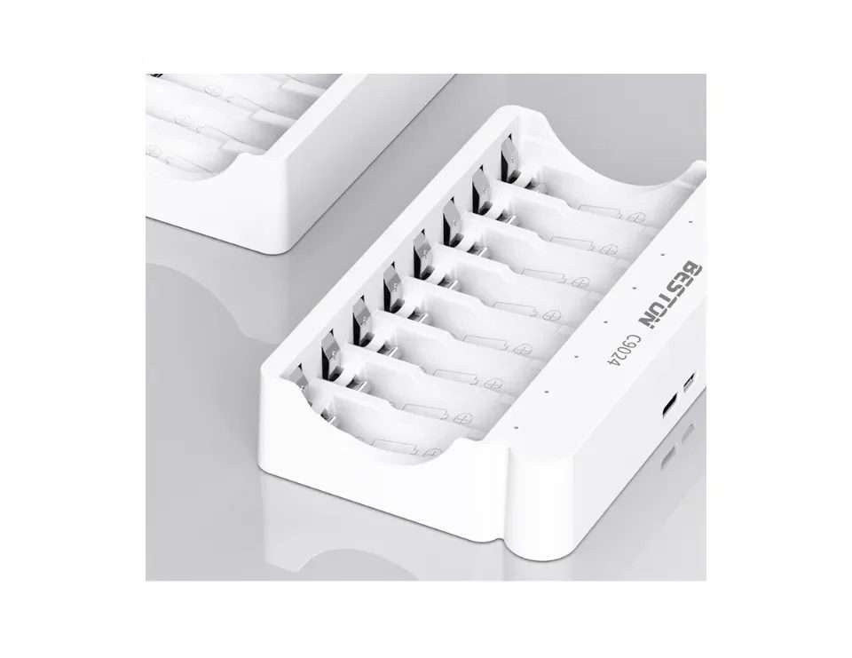 Beston C9024 8 Bay Smart LCD AA/AAA Battery Charger