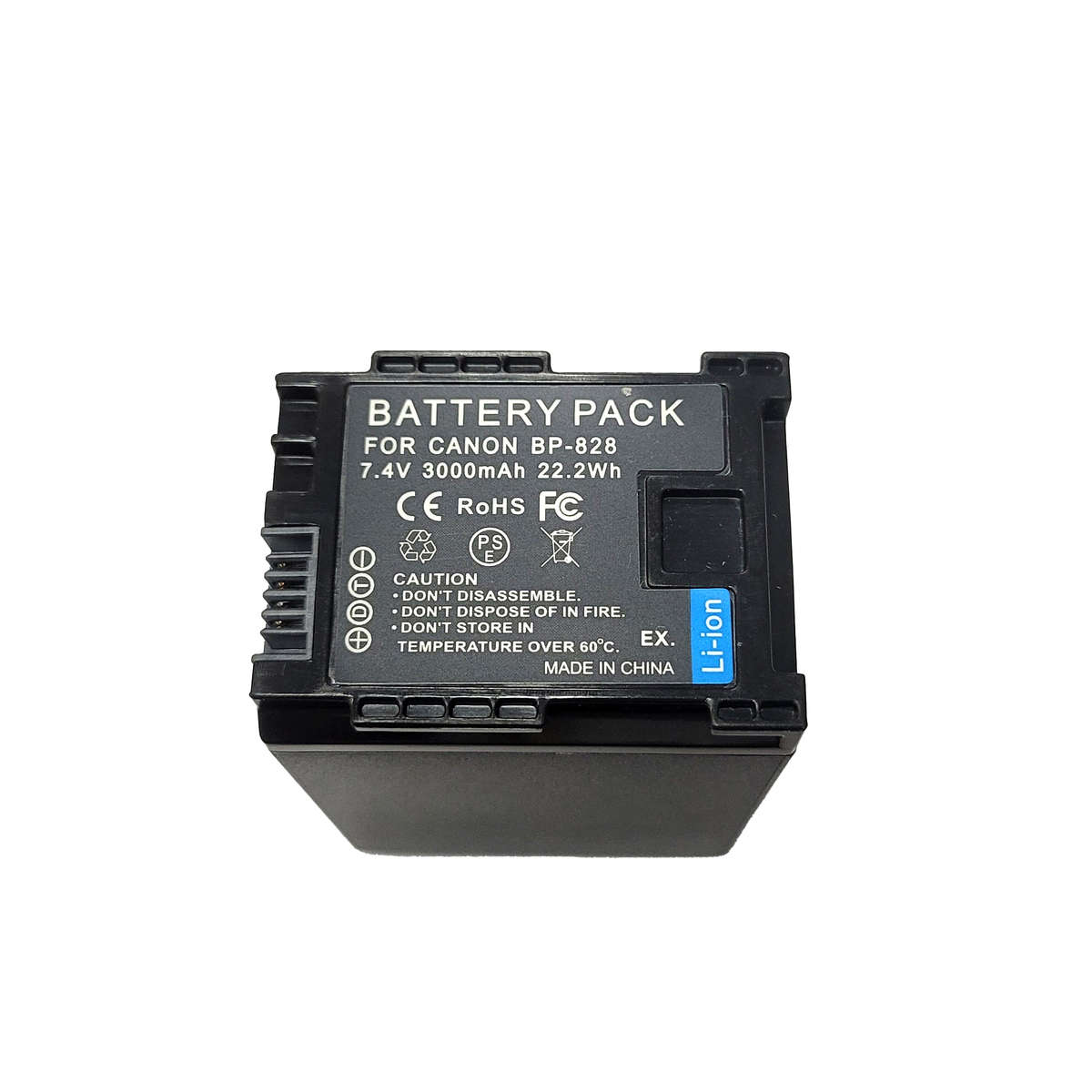 Replacement Canon BP-828 Digital Rechargeable Battery (7.4V 3000mAh)