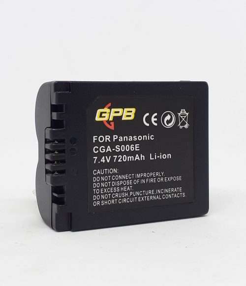GPB Panasonic CGA-S006 Rechargeable Digital Camera Battery