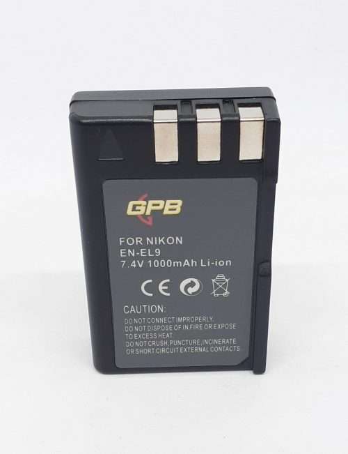 GPB Nikon EN-EL9 Rechargeable Digital Camera Battery