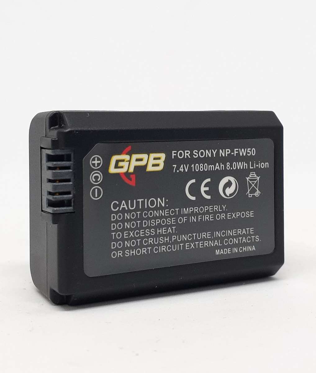 GPB Sony NP-FW50 Rechargeable Digital Camera Battery