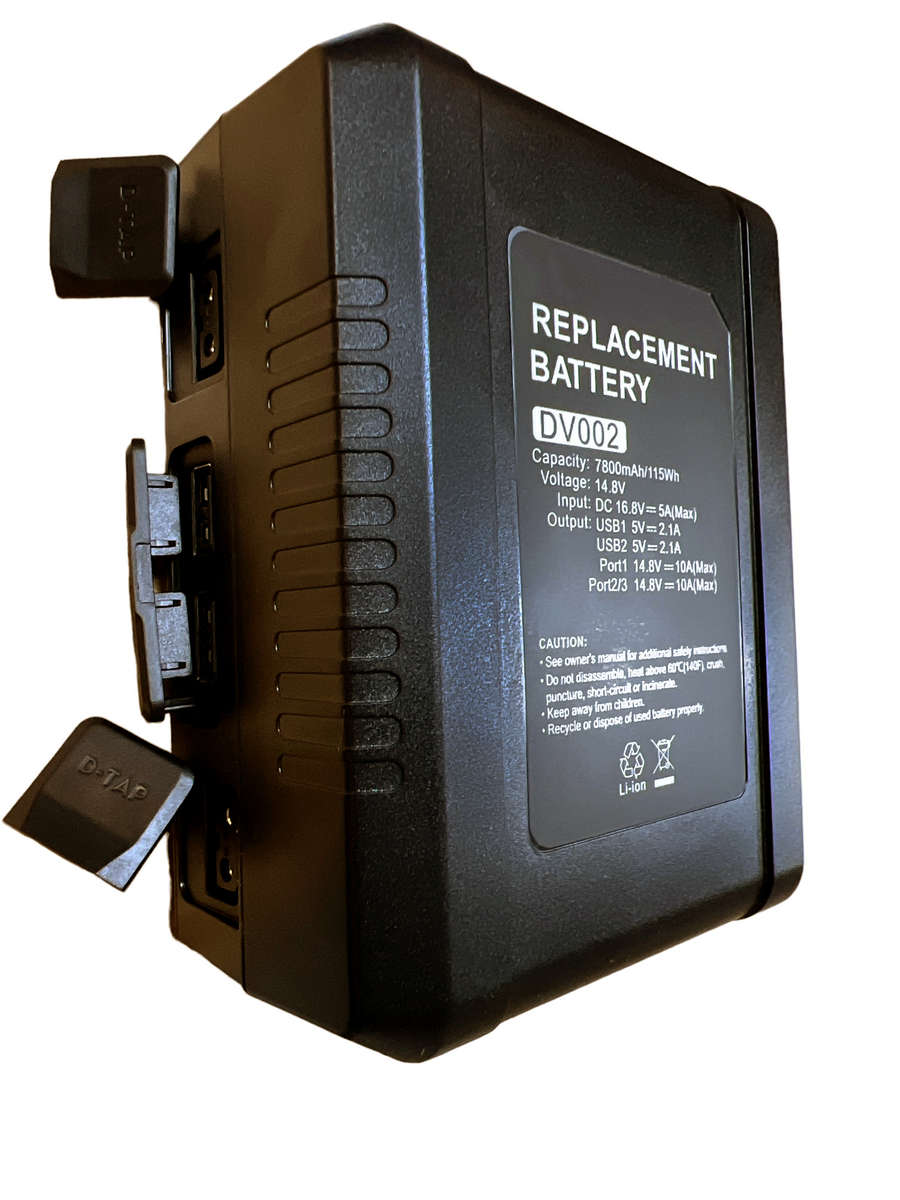 GPB DV002 V-Lock Battery 14.8 Volt 7800mAh for Sony 115Wh