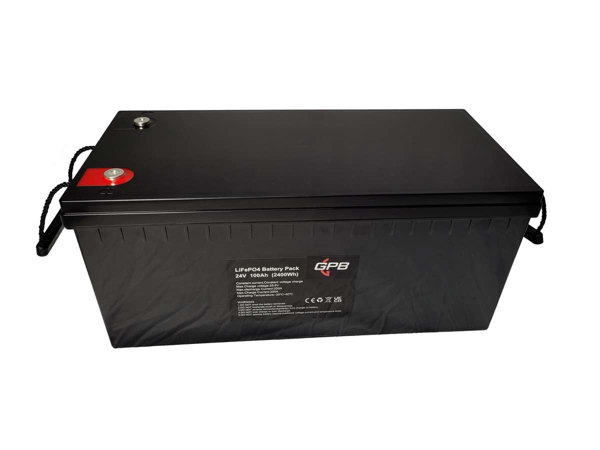 GPB LiFePo4 24V 100Ah Lithium Ion Phosphate Battery