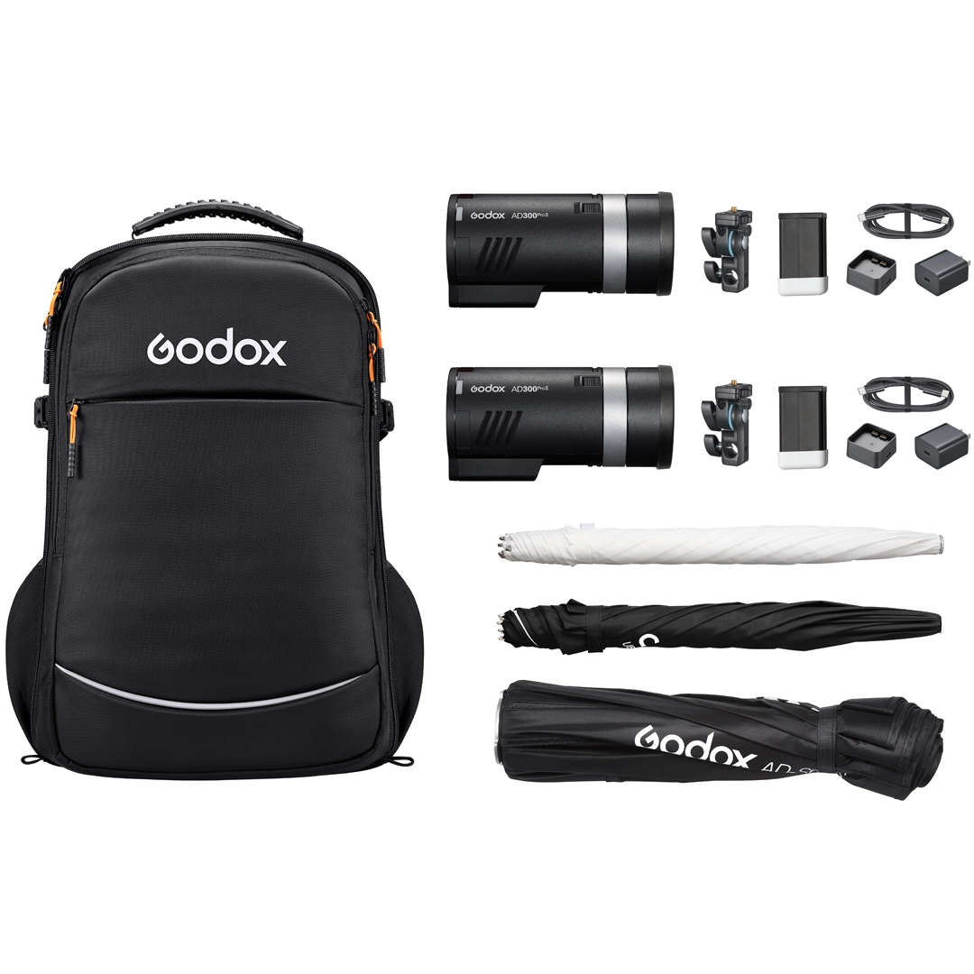 Godox AD300ProII Portable Pocket Flash 2 Light Kit