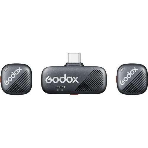 Godox Cube-SC Kit 2-Person Wireless Microphone System with USB-C Connector for Mobile Devices (2....