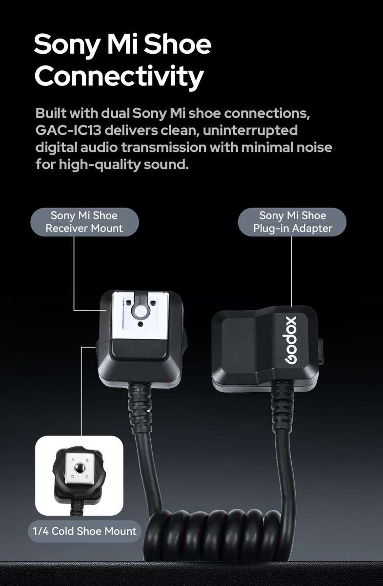 Godox GAC-IC13 Multi Interface Shoe Extension Cable for Sony
