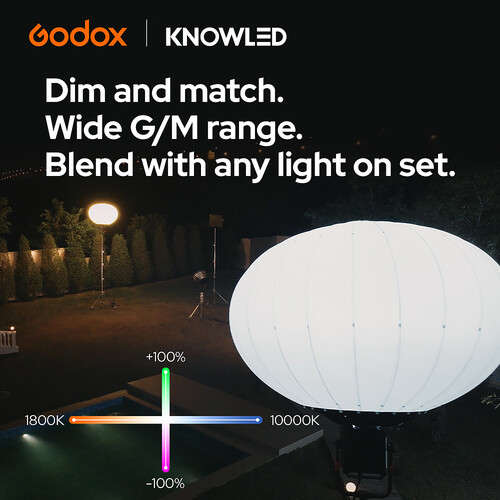 Godox KNOWLED MG2400R RGB LED Monolight with Soft Cases
