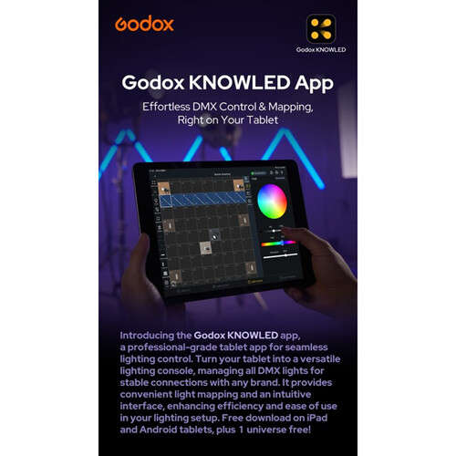 Godox Knowled P600R RGB LED Light Panel with Case (Travel Kit)