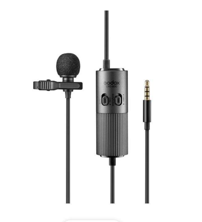 Godox LMS-60G Omnidirectional Lavaliere Microphone with Adjustable Gain