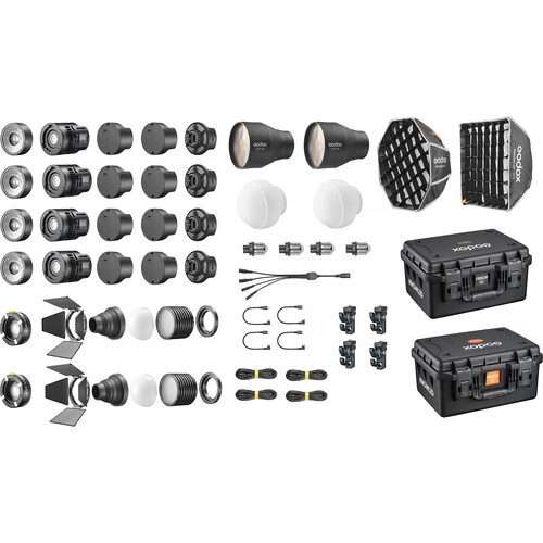 Godox Knowled MS60R RGB LED Light (4-Light Kit)