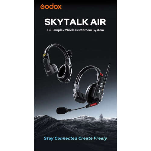 Godox SkyTalk Air 5S Full-Duplex Wireless Intercom System (5 Headsets)