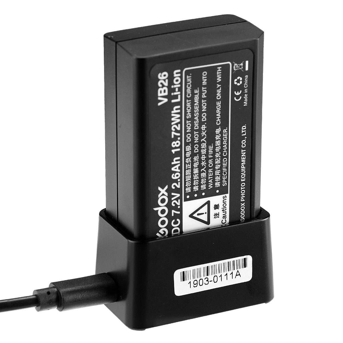 Godox VC26 USB Charger for Godox V1 Battery