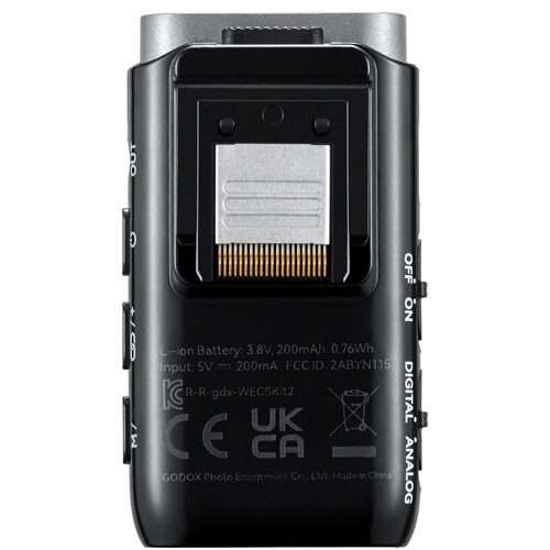Godox WEC-S 2-Person Wireless Microphone System for Sony Cameras (2.4 GHz)