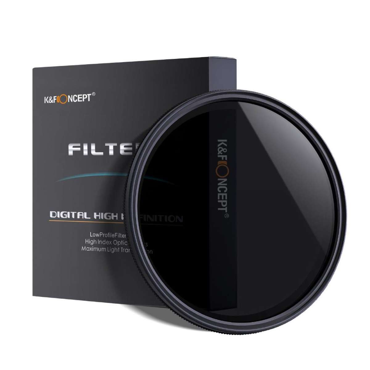 K&F Concept ND2-ND400 Variable Neutral Density Camera Lens Filter (Available in Multiple Sizes & ...