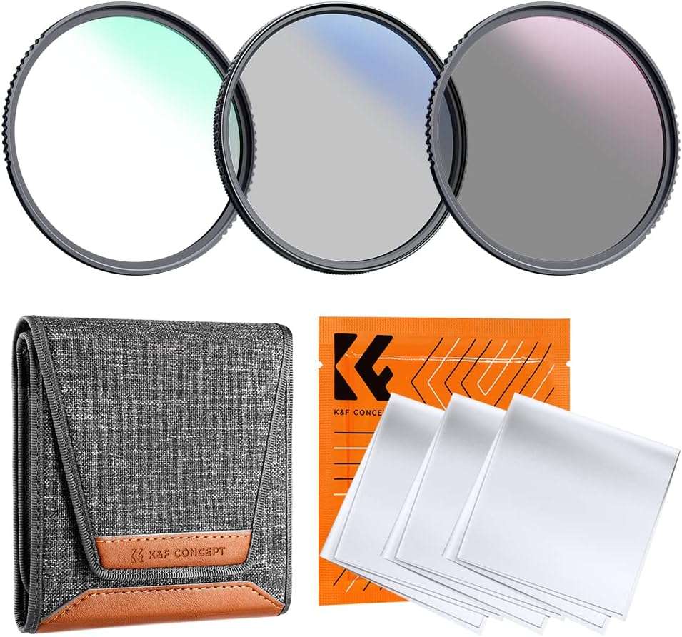 K&F Concept 82mm UV/CPL/ND Lens Nano-K Filter Kit