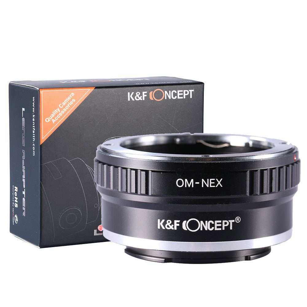 K&F Concept Lens Mount Adapter for Olympus OM Lenses to Sony E-mount Camera Body