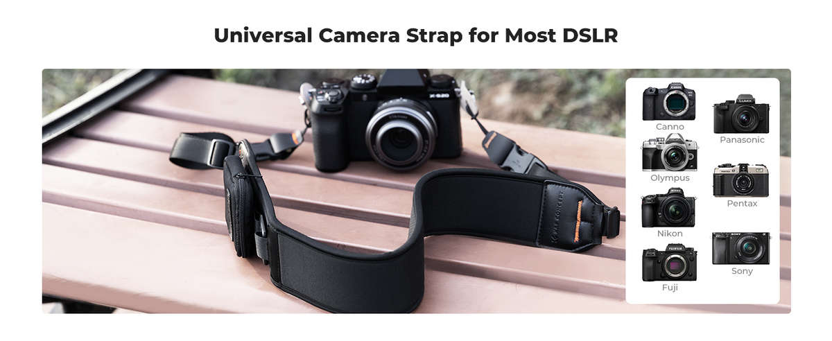 K&F Urban Wander Camera Neck Strap (Black)