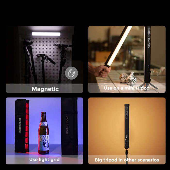 Photoolex B320S RGB Magnetic Tube Light