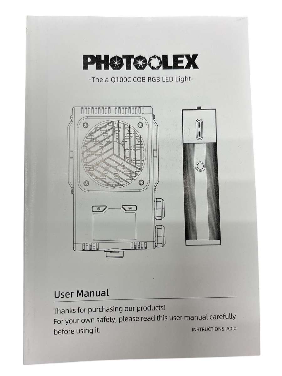 Photoolex Q100C RGB LED Light  Product Overview