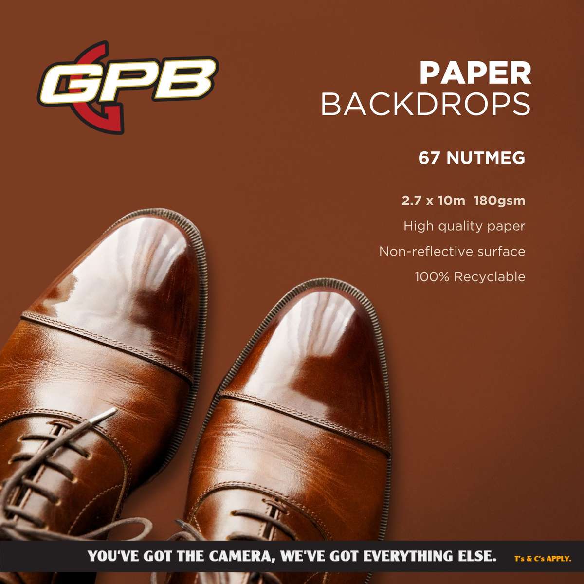 Paper Backdrop Nutmeg (2.7 x 10m)