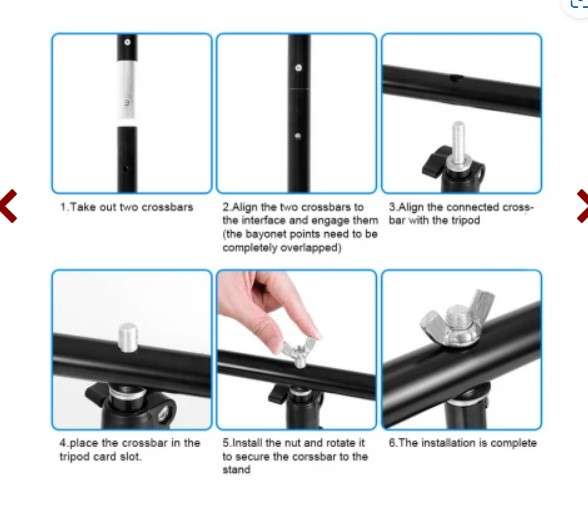 Selens T-Type  Backdrop Stand (2 x 2.6m)
