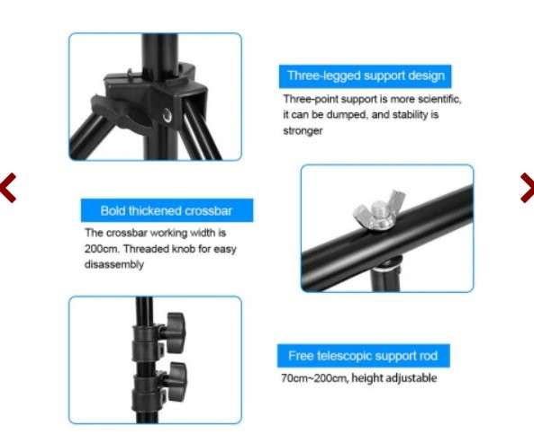 Selens T-Type  Backdrop Stand (2 x 2.6m)