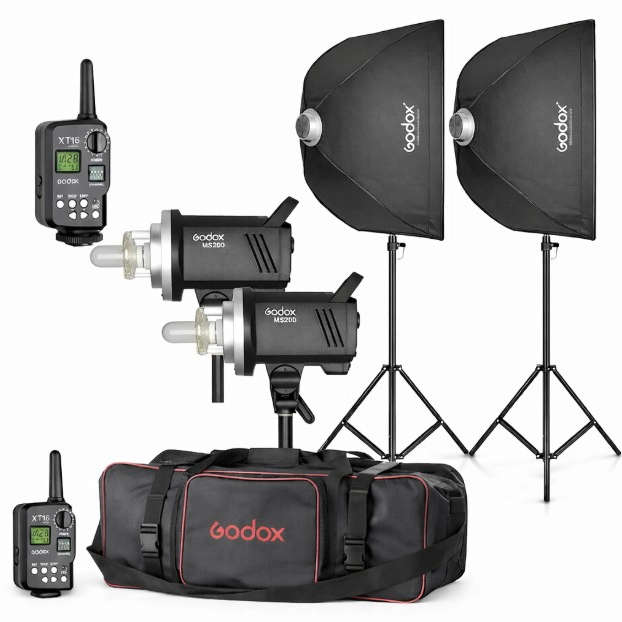 Godox MS200 Twin Light Studio Flash Kit