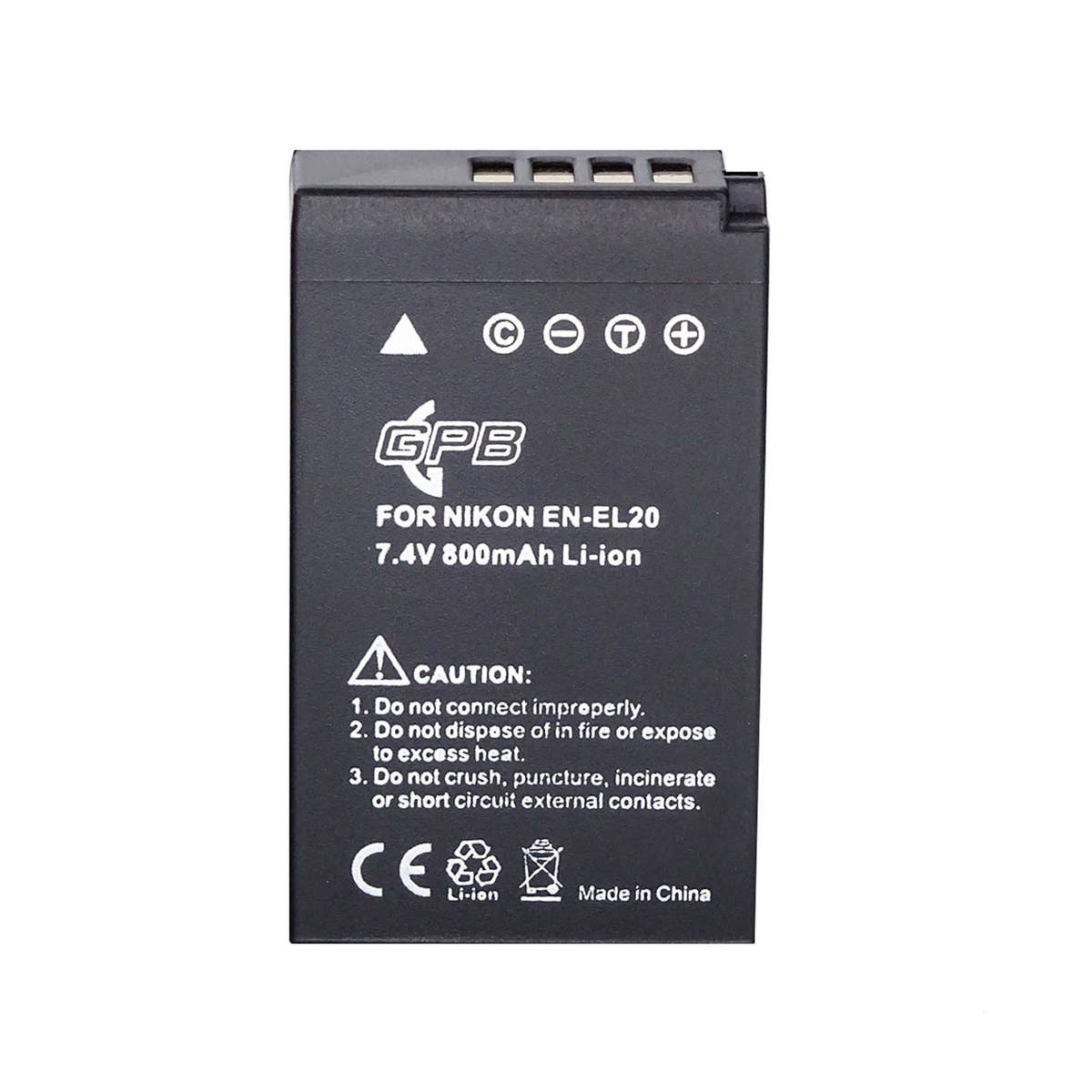 GPB Nikon EN-EL20 Rechargeable Digital Camera Battery