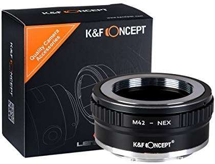 K&F Concept Lens Mount Adapter for M42 Lenses to Sony E-Mount Camera Body