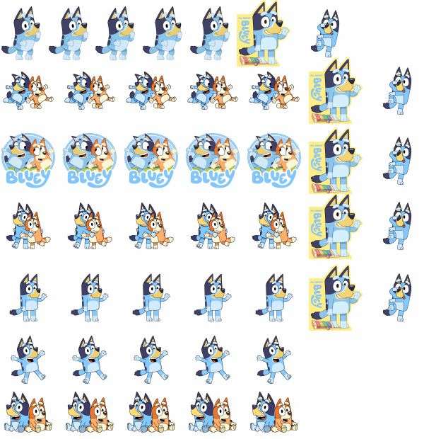 Bluey Sticker Pack - Pack of 45 Stickers