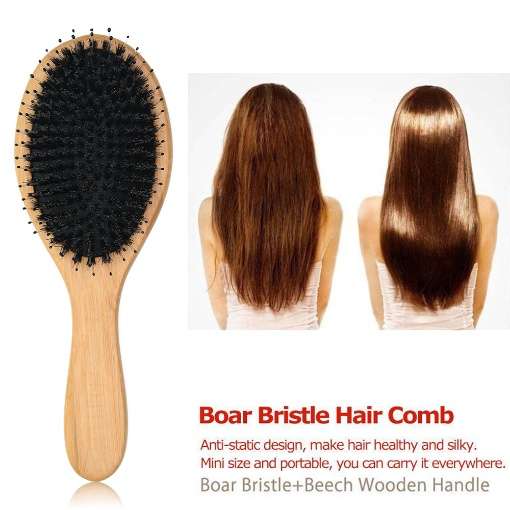 GreenLeaf Bamboo Boar Bristle Hair Brush