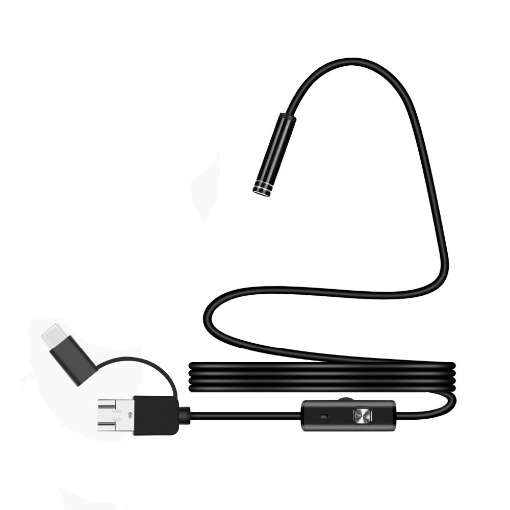 Y102 USB 3-in-1 Endoscope Borescope Camera 5.5mm, 2m Cable