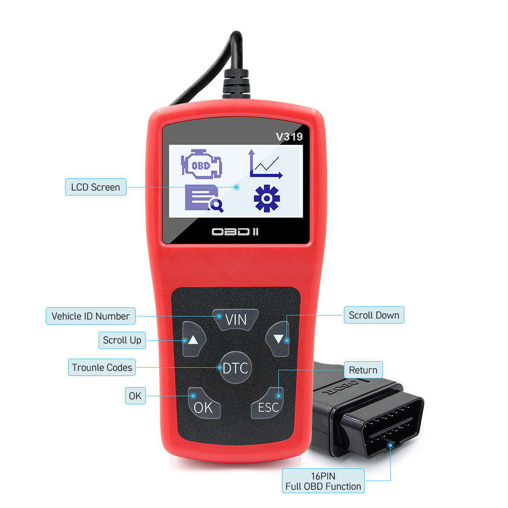 V319 OBD2 Car Scanner and Diagnostic Tool
