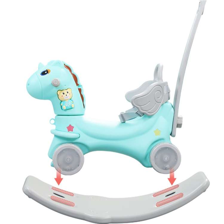 Time2Play 6 in 1 Rocking Horse with Music - Turquoise