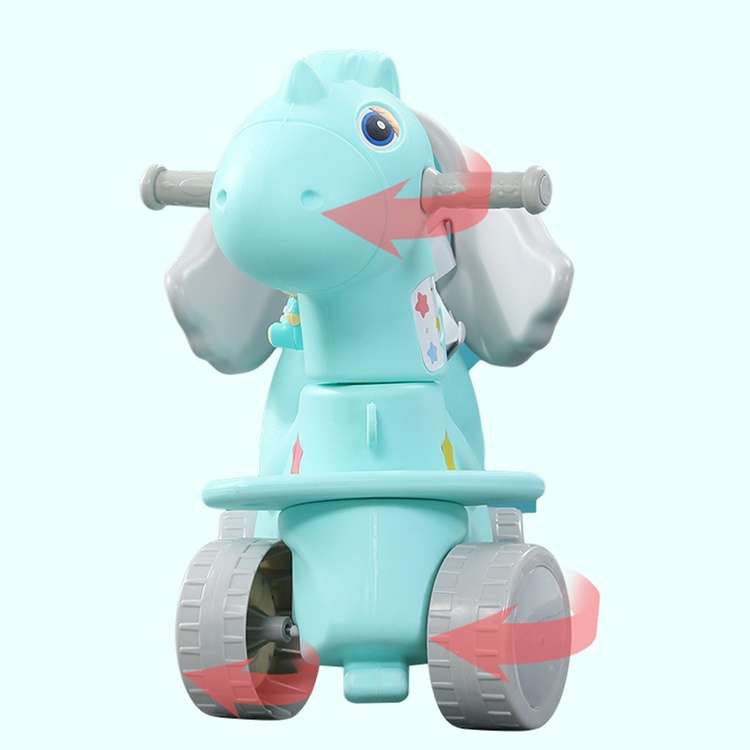 Time2Play 6 in 1 Rocking Horse with Music - Turquoise