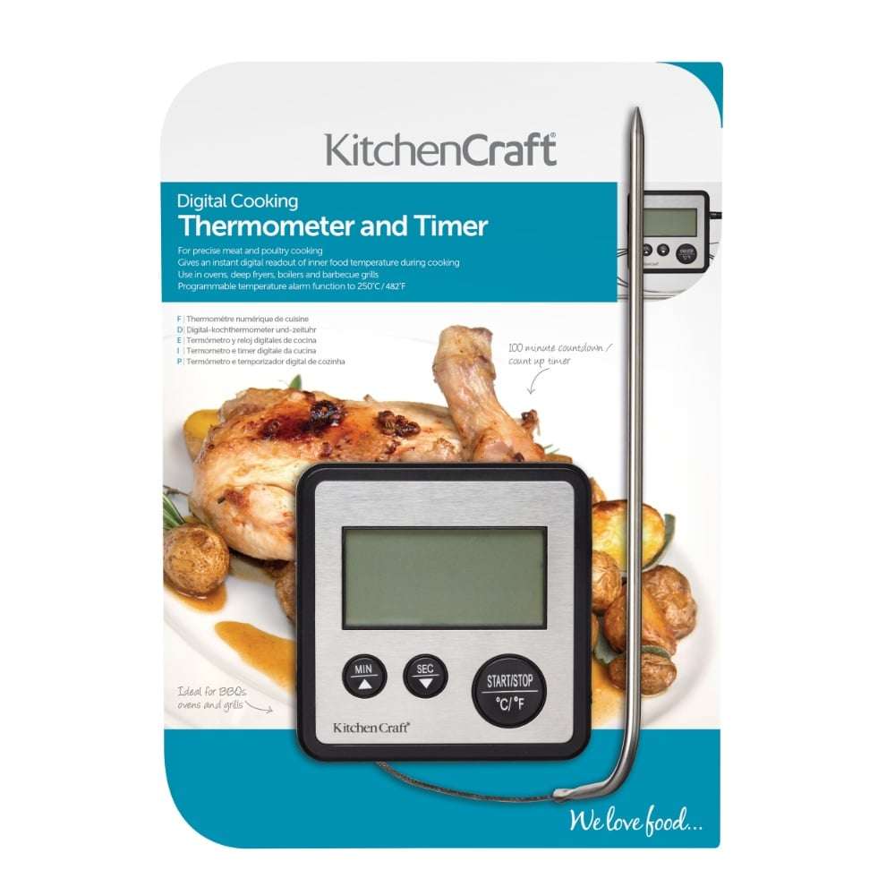 Kitchen Craft Digital Electronic Cooking Thermometer and Timer
