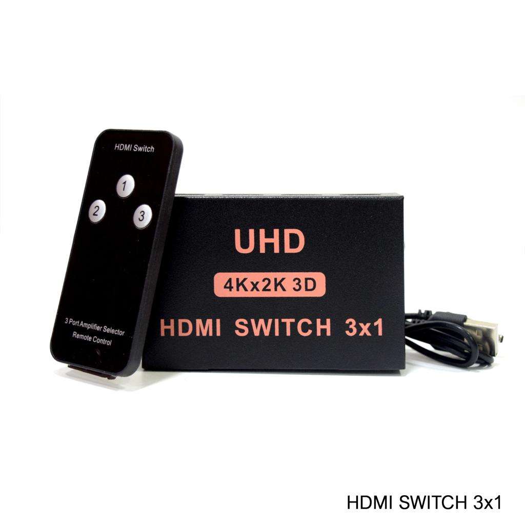 3x1 HDMI Switch & IR Remote | 4K x 2K Ultra HD