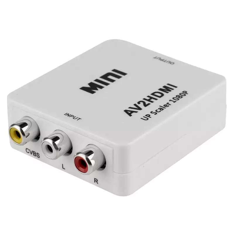 Composite RCA to HDMI Converter / AV to HDMI - Upscale to 720p / 1080p