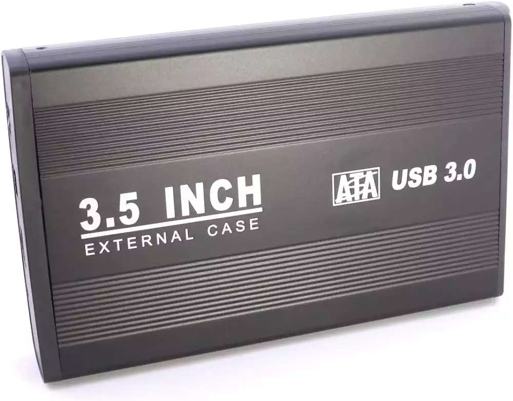 External USB 3 Hard Drive Enclosure for 3.5" SATA Hard Drive or SSD