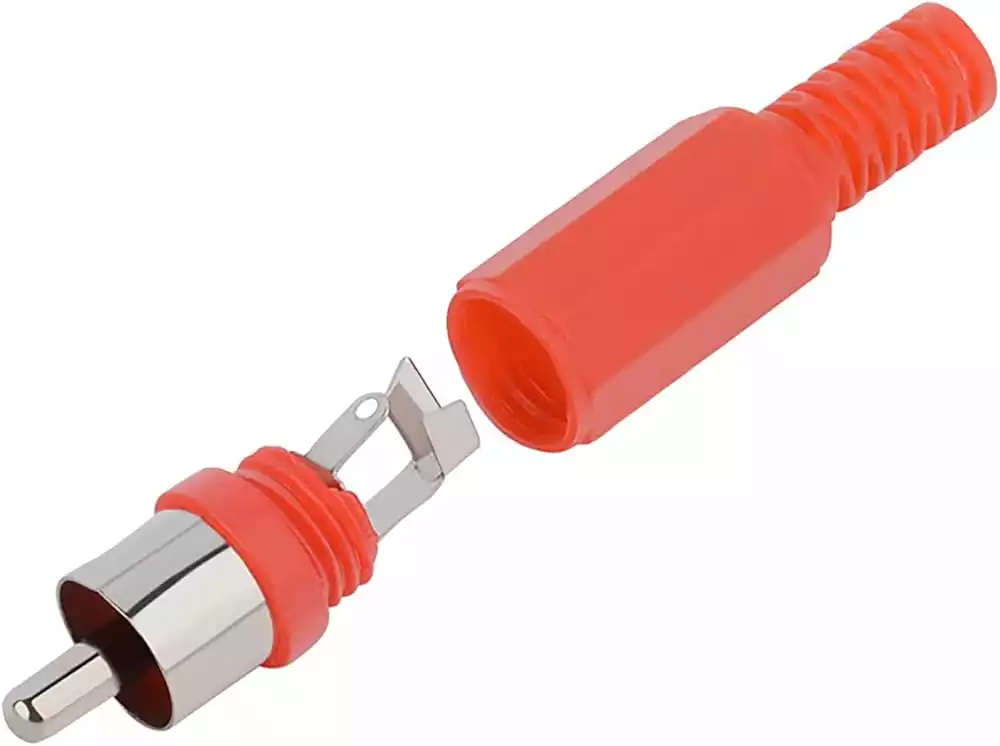 Solder Male RCA Connector with Sleeve