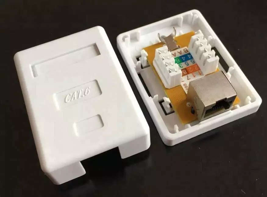 CAT6 Shielded Single RJ45 Wall Box / Surface Mount Box / Krone Type