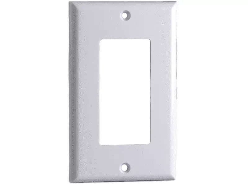4x2 Wall Plate 70mm x 120mm with 3 Inserts / Modular Cover Plate - Single Electrical Plug Size