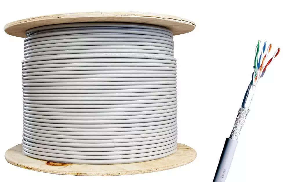 305 Meter CAT6E STP (Shielded / Screened) 23 AWG Gigabit Network Cable Roll