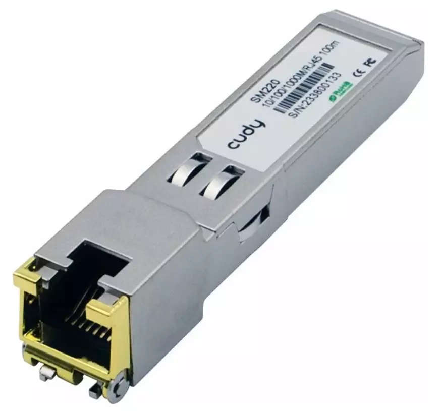 RJ45 SFP Gigabit Network Transceiver Module | 1000TX mini GBIC | Cisco or Generic Switch Compatible