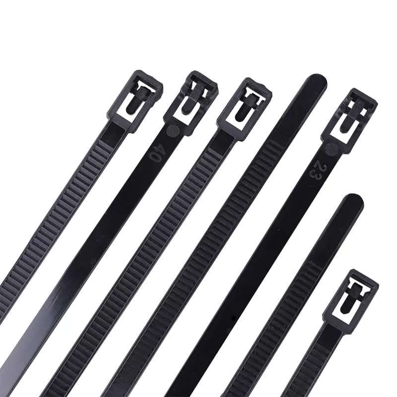 100 Pack Reusable Cable Ties | Plastic Fastener Cable Organizer | Various Lengths| Various Colors